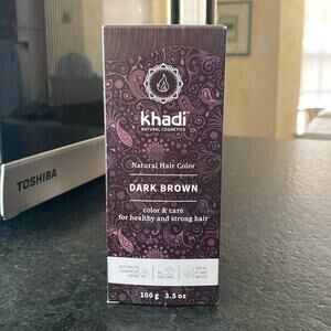 Khadi natural cosmetics all natural hair color in dark brown